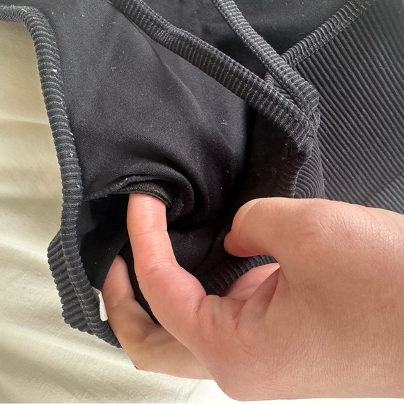 Target Black Ribbed Padded Sports Bra/Top - Size XS - Picture 5 of 5